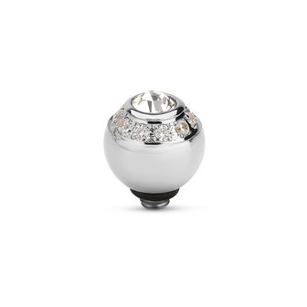 Melano Twisted Ball CZ Stone Stainless Steel Crystal