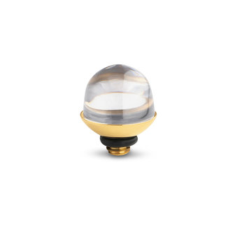 Melano Twisted Bulb Stone Gold Plated Crystal
