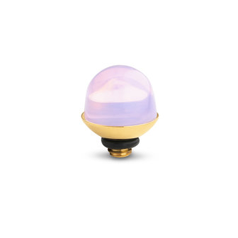 Melano Twisted Bulb Stone Gold Plated Milk Pink