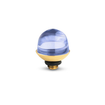 Melano Twisted Bulb Stone Gold Plated Aquamarine