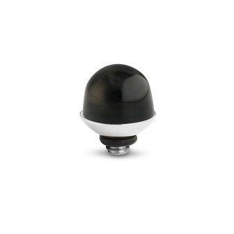 Melano Twisted Bulb Stone Stainless Steel Transparent Black