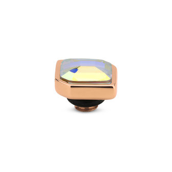 Melano Twisted Pointy Stone Rosgoldfarbener Kristall-Silberschirm