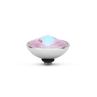 Melano Twisted Gradient Stone Silberfarbener Kristall Lavendel Delite