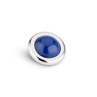 Melano Vivid Rounded Gem Steentje Zilverkleurig Lapis Lazuli