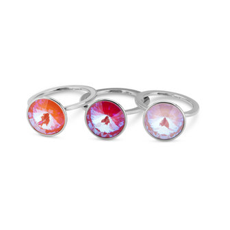 Melano Mix &amp; Match Twisted Chase The Sun Ring Zilverkleurig