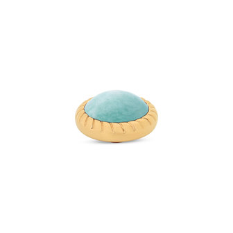 Melano Vivid Rope Stone Gold Plated Amazonite