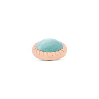 Melano Vivid Rope Steentje Rose Goudkleurig Amazonite