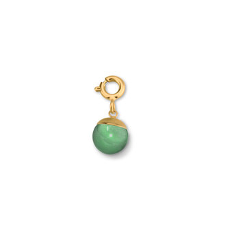 Melano Ornaments Edelstein Anh&auml;nger Goldplated Amazonite