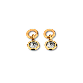 Melano Friends Beau Earring hangers Gold-plated Crystal