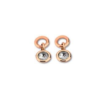 Melano Friends Beau Earring hangers Rose Gold-plated Crystal