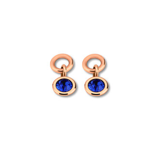 Melano Friends Beau Earring hangers Rose Gold-plated Sapphire