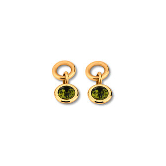 Melano Friends Beau Earring hangers Gold-plated Peridot