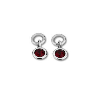 Melano Friends Beau Earring hangers Silver-plated Ruby red