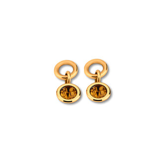 Melano Friends Beau Earring hangers Gold-plated Topaz