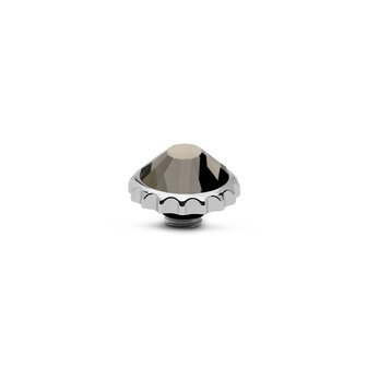 Melano Vivid Cap  Stone Silver Plated Black diamond