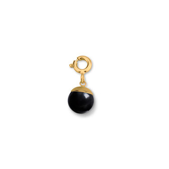 Melano Ornaments Edelstein Anh&auml;nger Goldplated Onyx