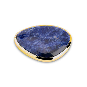 Melano Kosmic Crafted Disk Goudkleurig Sodalite