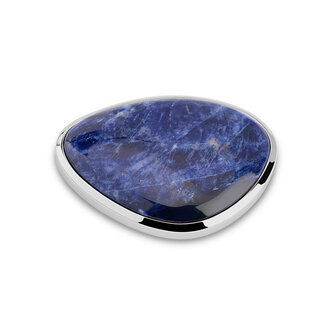 Melano Kosmic Crafted Disk Silver Plated Sodalite