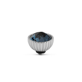 Melano Twisted Ridged Steentje Zilverkleurig Montana