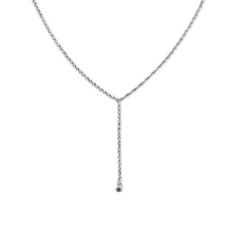 Melano Twisted Toni Ketting Zilverkleurig