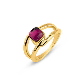 Melano Twisted Tori Ring Gold Plated