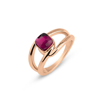 Melano Twisted Tori Ring Rose Gold Plated