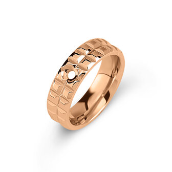 Melano Twisted Tana Ring Rose Goldfarben