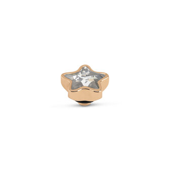 Melano Twisted Star Stone Rose Gold Plated Crystal