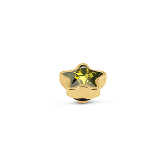 Melano Twisted Star Stone Gold Plated Olive