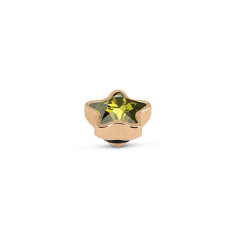Melano Twisted Star Stone Rose Gold Plated Olive