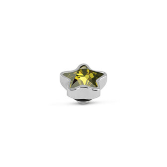 Melano Twisted Star Stone Silver Plated Olive