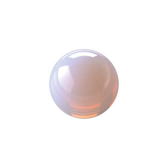 Melano Cateye CZ Ball 10mm Milk Pink