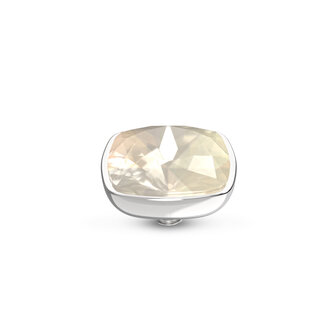Melano Twisted Stein Silberfarben Circular Cz White Opal