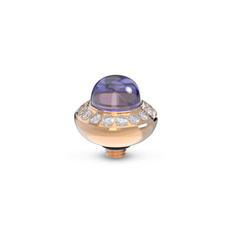 Melano Twisted Stone Rose Gold plated Allure Cz Lavender