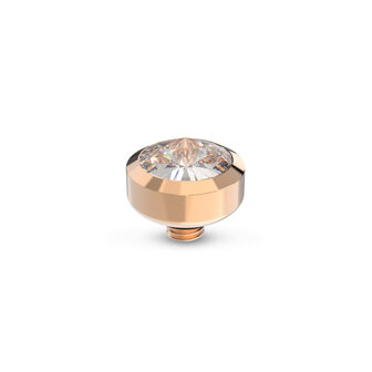 Melano Twisted Stone Rose Gold plated Glossy Crystal