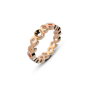 Melano Twisted Talia Ring Rose Gold Plated