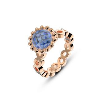 Melano Twisted Talia Ring Rose Gold Plated