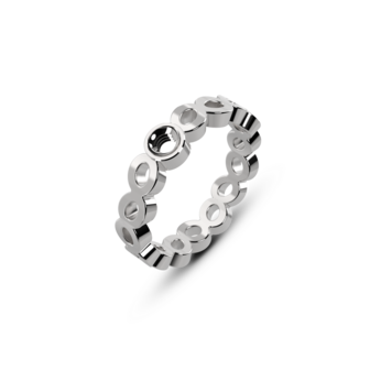 Melano Twisted Talia Ring Silver Plated