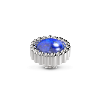 Melano Vivid Stein Silberfarben Bali Gemstone Lapis lazuli