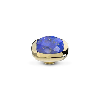 Melano Vivid steentje Goudkleurig Lined Lapis Lazuli