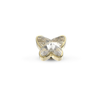 Melano Twisted Steentje Goudkleurig Butterfly Crystal