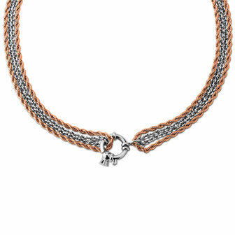 Melano Friends Olivia necklace Rose gold colored &amp; Silver colored
