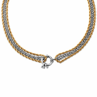 Melano Friends Olivia necklace gold colored &amp; Silver colored
