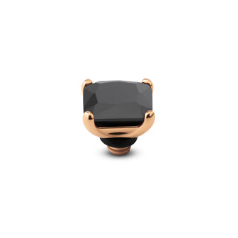 Melano Twisted Stone Plaza Rose Gold plated Black