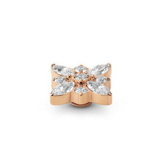 Melano Vivid steentje Brooch Cz Rose Goudkleurig Crystal