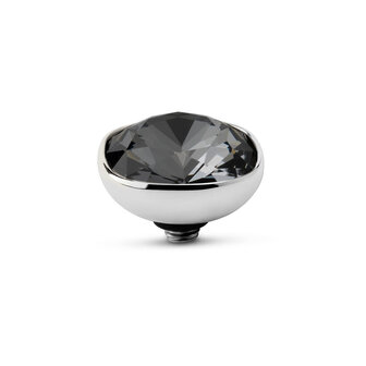 Melano Twisted Stone Silver plated Circular Cz Crystal Silver Night