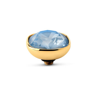 Melano Twisted Stone Gold plated Circular Cz Crystal Sky