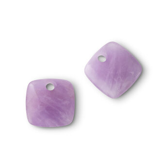 Melano Kosmic Squared Gemstone Earring pendants Amethyst