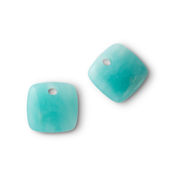 Melano Kosmic Squared Gemstone Earring pendants Amazonite