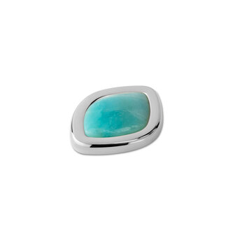 Melano Kosmic Gem Eye Steen Zilverkleurig Amazonite